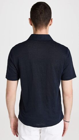 Vince Men's Linen Polo in Saudi Arabia