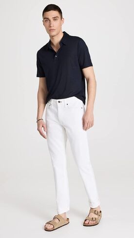 Vince Men's Linen Polo in Saudi Arabia