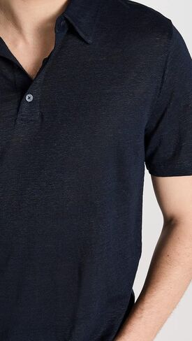 Vince Men's Linen Polo in Saudi Arabia