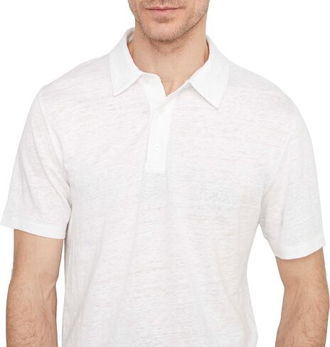 Vince Men's Linen Polo in Saudi Arabia