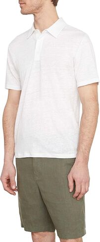 Vince Men's Linen Polo in Saudi Arabia