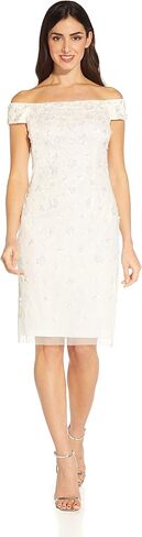 Adrianna Papell Women's Beaded 3D Petal Dress in Saudi Arabia