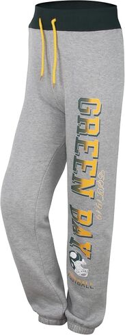 Womens City Classic Fleece Lounge Sweatpants Jogger Pants - Green & Grey in Saudi Arabia