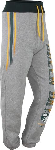 Womens City Classic Fleece Lounge Sweatpants Jogger Pants - Green & Grey in Saudi Arabia