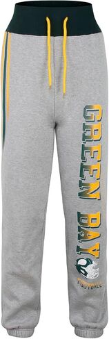 Womens City Classic Fleece Lounge Sweatpants Jogger Pants - Green & Grey in Saudi Arabia