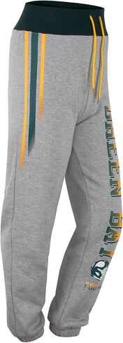 Womens City Classic Fleece Lounge Sweatpants Jogger Pants - Green & Grey in Saudi Arabia