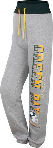Womens City Classic Fleece Lounge Sweatpants Jogger Pants - Green & Grey in Saudi Arabia