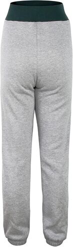 Womens City Classic Fleece Lounge Sweatpants Jogger Pants - Green & Grey in Saudi Arabia