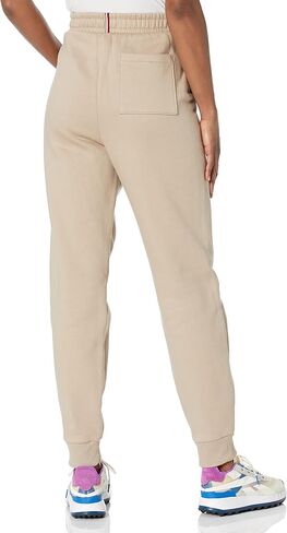 Tommy Hilfiger Women's Adaptive Signature Sweatpant with Pull up Loops, Khaki Sand, XL in Saudi Arabia