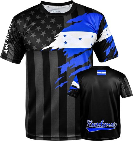 Fury Mexico and USA Flag Mix Soccer Jersey - Mexico Shirt - Camiseta Mexico Jersey Hombres/Men/Women/Unisex in Saudi Arabia