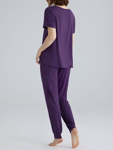 Latuza Women's Viscose Jogger Pants Lounge Pajamas Set in Saudi Arabia