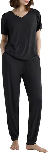 Latuza Women's Viscose Jogger Pants Lounge Pajamas Set in Saudi Arabia
