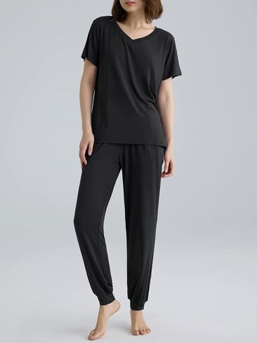 Latuza Women's Viscose Jogger Pants Lounge Pajamas Set in Saudi Arabia