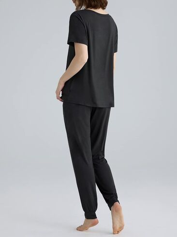 Latuza Women's Viscose Jogger Pants Lounge Pajamas Set in Saudi Arabia