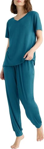 Latuza Women's Viscose Jogger Pants Lounge Pajamas Set in Saudi Arabia