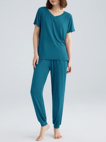 Latuza Women's Viscose Jogger Pants Lounge Pajamas Set in Saudi Arabia