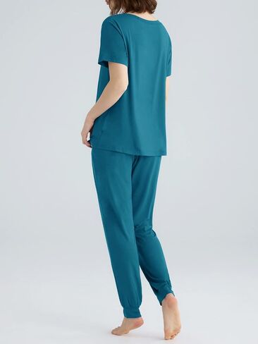 Latuza Women's Viscose Jogger Pants Lounge Pajamas Set in Saudi Arabia