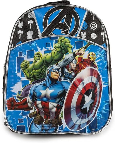 Marvel Boys' Avengers Mini Backpack, Blue/Black, 11" X 9" X 2.75" in Saudi Arabia