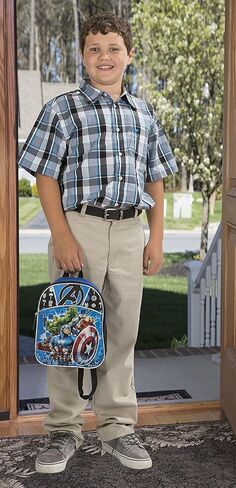 Marvel Boys' Avengers Mini Backpack, Blue/Black, 11" X 9" X 2.75" in Saudi Arabia