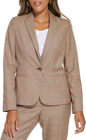 Tommy Hilfiger One-Button Plaid Blazer in Saudi Arabia