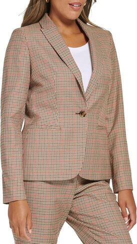 Tommy Hilfiger One-Button Plaid Blazer in Saudi Arabia
