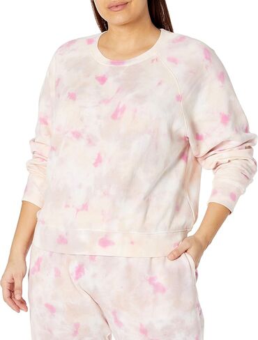 The Drop Women's Caroline Raglan Long-Sleeve Fleece Sweatshirt in Saudi Arabia