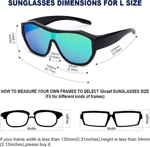 Unisex Fit Over Sunglasses for Men Women Polarized Shades with UV Protection for Fishing IF5804 in Saudi Arabia