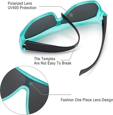 Unisex Fit Over Sunglasses for Men Women Polarized Shades with UV Protection for Fishing IF5804 in Saudi Arabia