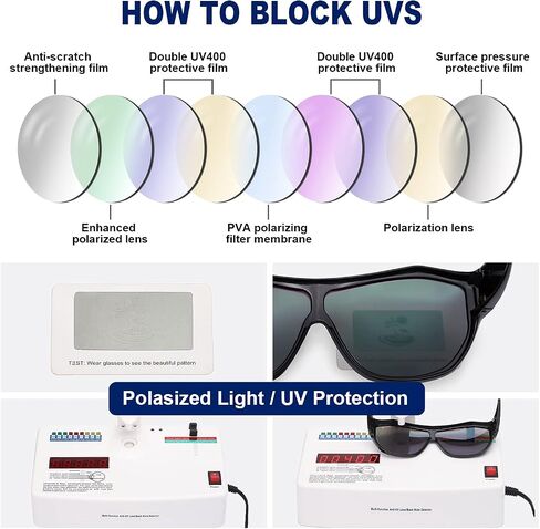 Unisex Fit Over Sunglasses for Men Women Polarized Shades with UV Protection for Fishing IF5804 in Saudi Arabia