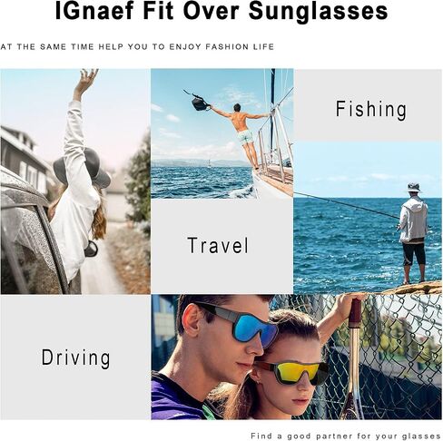 Unisex Fit Over Sunglasses for Men Women Polarized Shades with UV Protection for Fishing IF5804 in Saudi Arabia
