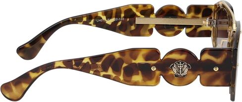 نظارة شمسية Karsaer Cool Punk Double Bridge للرجال والنساء، نظارة شمسية روك مستطيلة للجنسين K7128 in Kuwait