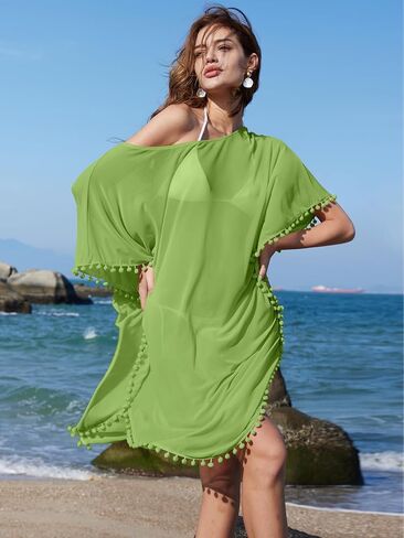 بدلة سباحة نسائية من DEEP SELF تغطي نصف كم جناح الخفاش، ملابس سباحة جانبية مقسمة، ملابس سباحة صيفية على الشاطئ in Kuwait