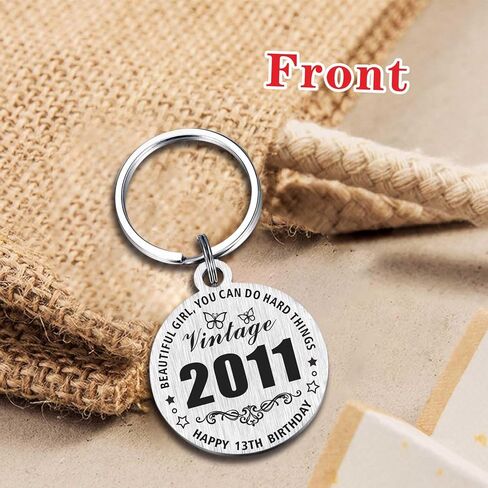 Resdink 13th Birthday Gifts for Girls boys - 2024 Keychain for 13 Years old Birthday Present, Happy 13th Bady Key Chain in Kuwait