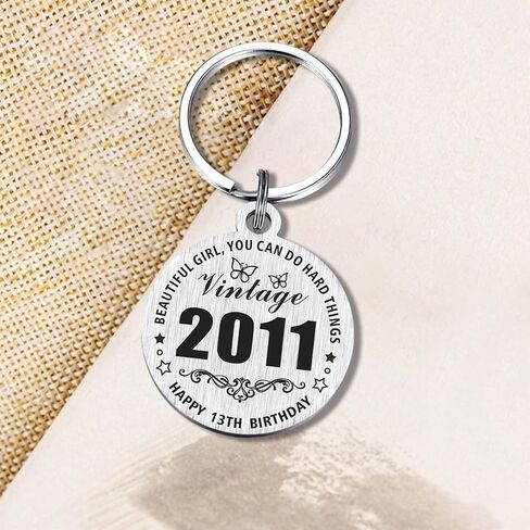 Resdink 13th Birthday Gifts for Girls boys - 2024 Keychain for 13 Years old Birthday Present, Happy 13th Bady Key Chain in Kuwait