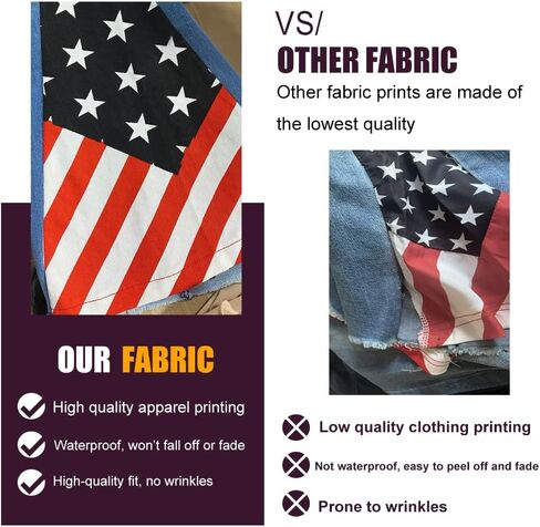 بنطال جينز نسائي ممزق بعلم أمريكي من EVEDESIGN - بنطال جينز نحيف عالي الخصر مع حاشية متوترة قابلة للتمدد وأنيقة in Kuwait