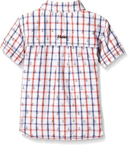 Hatley Boys' Retro Nautical-Mini Anchors Faux Placket Shirt in Saudi Arabia