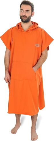 Cacala Hooded Bathrobes, Beach Poncho Unisex, Double Face Cotton Terry Cloth Robe with Pockets One Size Fit All in Kuwait