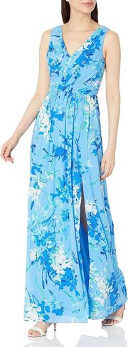 Adrianna Papell Women's Floral Print Sleeveless Gown in Saudi Arabia