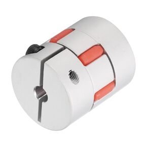 uxcell Aluminum Plum Shaft Coupling 5mm to 7mm Bore L35xD30 Flexible Coupler Joint for Machine and Servo Stepped Motor Pack of 1
