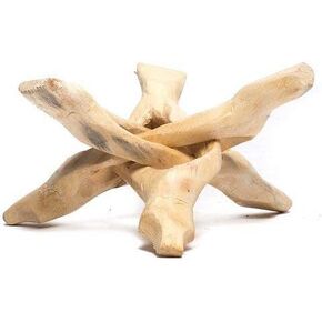 4" Natural Wooden Tripod 3 Legs Hand Carved Cobra Stand Perfect for Crystal Balls, Abalone Shells, Reiki, Wicca & Earthy Décor Display