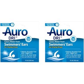 Auro Dri Swimmer's Ear Drying Drops, Fast Relief, 1 fl oz. (Pack of 2)