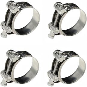 Heavy Duty 304 Stainless Steel Hose Clamps,20-22mm Range T-Bolt Hose Clamp for Secure Hose Fastening