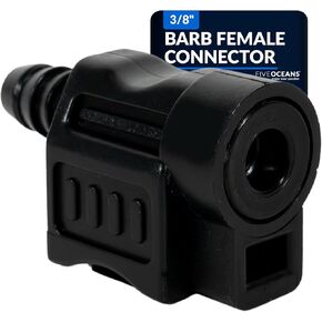 Five Oceans 3/8-Inch Barb Female Fuel Line Quick Connector for Honda, Connections and Fuel Tank Side - Outboard Fuel Connector - FO4768