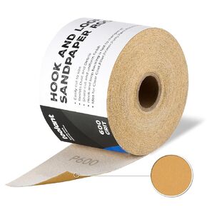 toolant 150 Grit Sandpaper Roll, 2-3/4" Wide 12 Yard Longboard Hook and Loop Sandpaper for Automotive,Woodworking, Metal, Plastic, Sanding Blocks