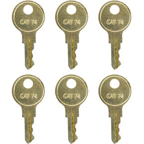 Dispenser Keys CAT74 for 33043 Toilet Paper Towel Janitor Cat 74 Dispenser (Pack of 6)