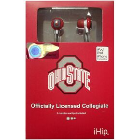 iHip Ohio State Buckeyes Earbuds Headphones