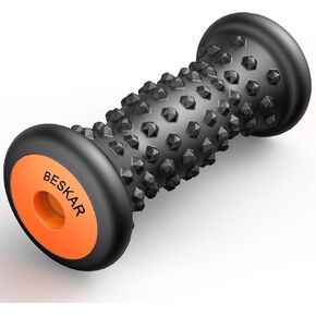 BESKAR Foot Massager Roller for Plantar Fasciitis Relief, Portable, Deep Tissue Muscle Massage, Foot Arch and Heel Pain, Reflexology Tool