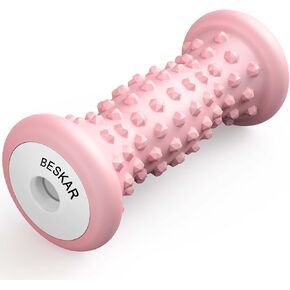 BESKAR Foot Massager Roller for Plantar Fasciitis Relief, Portable, Deep Tissue Muscle Massage, Foot Arch and Heel Pain, Reflexology Tool