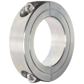 2C-168-Z Zinc Plated Steel Two-Piece Clamping Collar, 1-11/16" Bore, 2-3/4" Outside Diameter, 11/16" Width