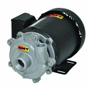 AMT Pump 368A-98 Straight Centrifugal Pump, Stainless Steel, 1/3 HP, 1 Phase, 115/230V, Curve A, 3/4" NPT Female Suction, 1/2" NPT Female Discharge Port
